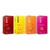 Skore Fruit Basket Condoms Combo | Flavoured - Orange, Banana, Cherry & Strawberry | Coloured) - 10 Pieces, Pack of 4