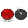 8 Pcs Round Rear Reflectors Screw On Safety Spoke Reflective Reflectors Red