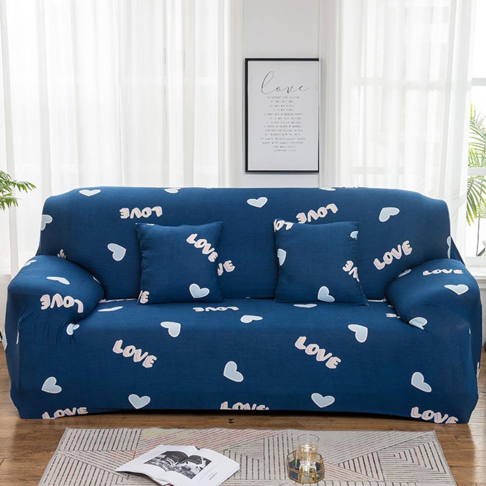 Stretchable Printed Sofa Cover Full Elastic Slipcover 4 Seasons Soft Fabric Protector