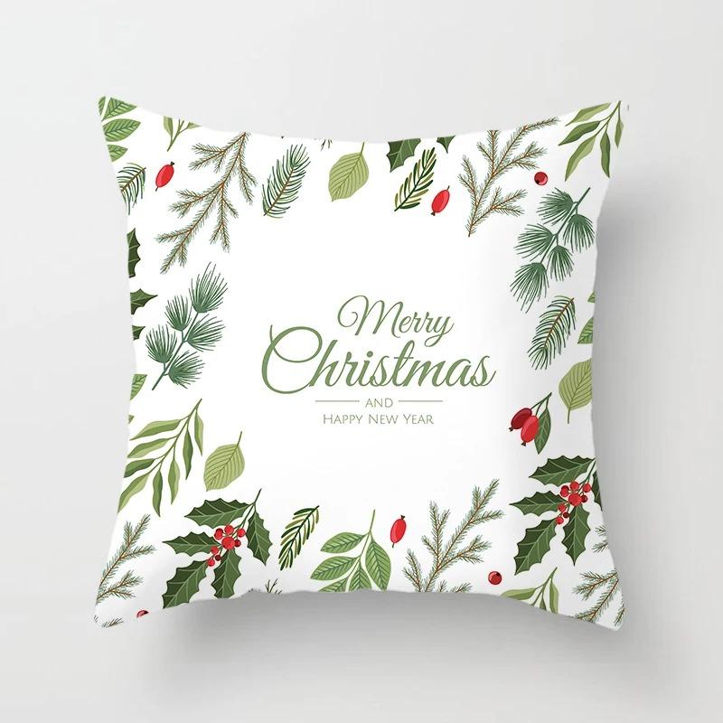 Weihnachts-Themen-Kissenbezüge Auto Zubehör Büro Santa Claus Wohnzimmer Sofa Hause Kissenbezüge