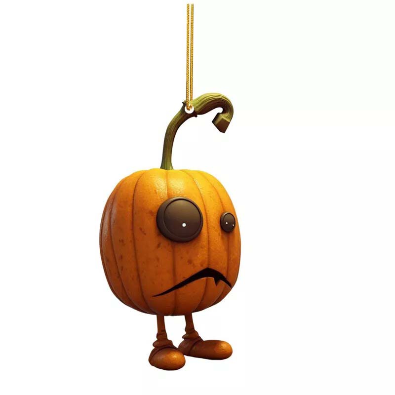 10 st Halloween pumpa träd prydnad bil dekorationer fest hängande dekorationer