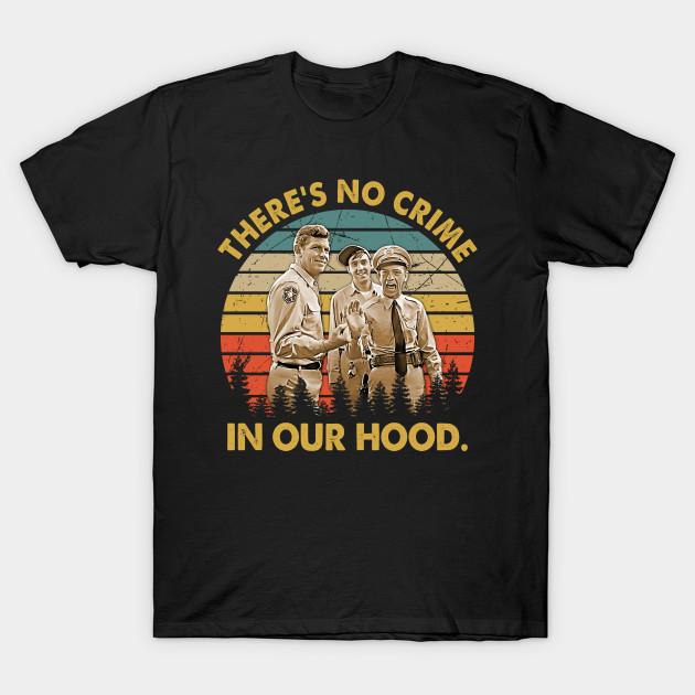 

Мужская черная футболка с принтом There S No Crime In Our Hood Винтажная печать на трансферной бумаге без вырезания Хлопковая футболка XL чёрный