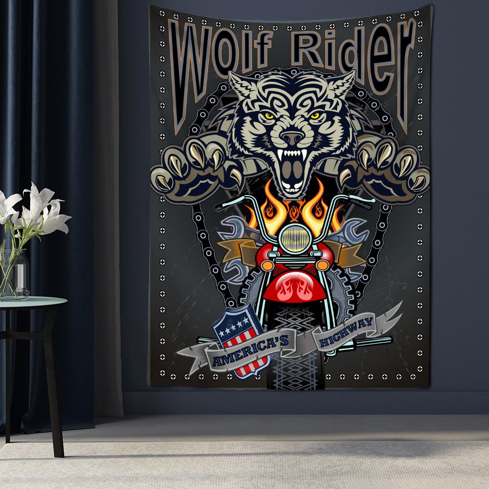 Psychedelische Tier Tarot Wandteppich Hängen Hexerei Bohemian Hippie Mandala TAPIZ Zimmer Home Decor