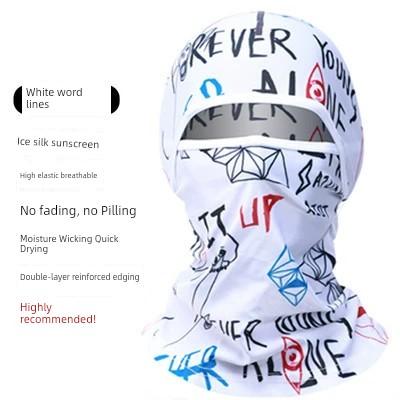 Summer Sun Protection Mask Scarf Head Cover Cycling Magic Headband Men Motorcycle Female Fishing Ice Silk Full Face Sun Protection