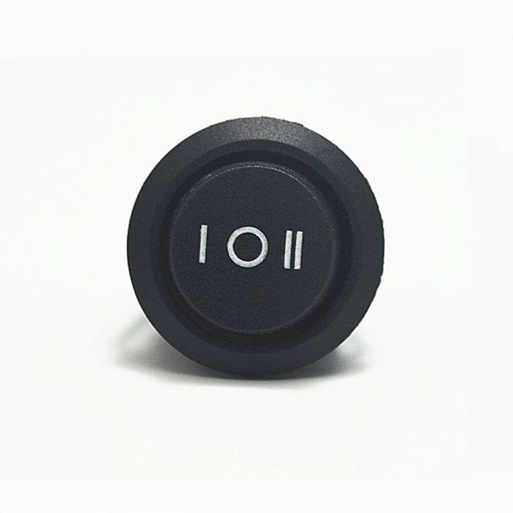 Useful Round Rocker Switch 10A 12-250V Accessories Black