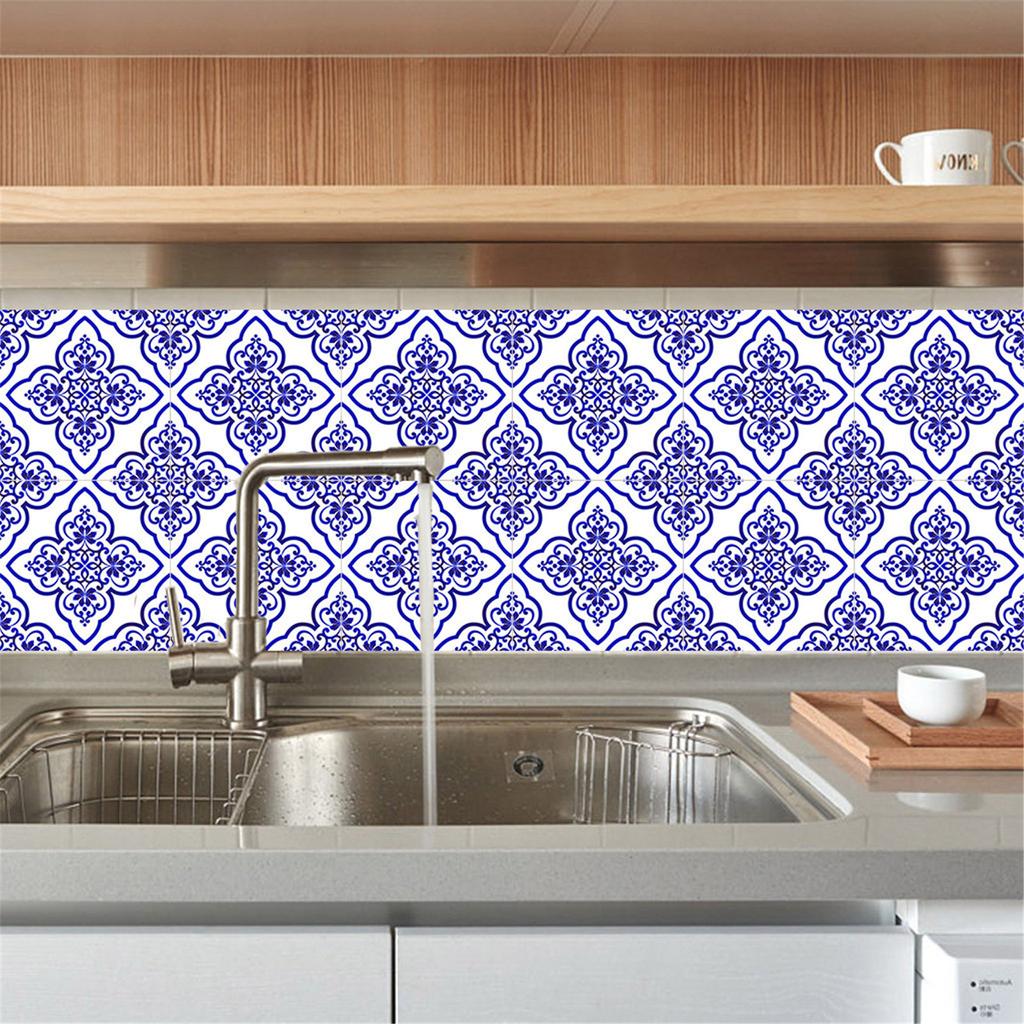 Self-adhesive Bathroom Kitchen Decor Home Wall 3D Tile Sticker 6PCS