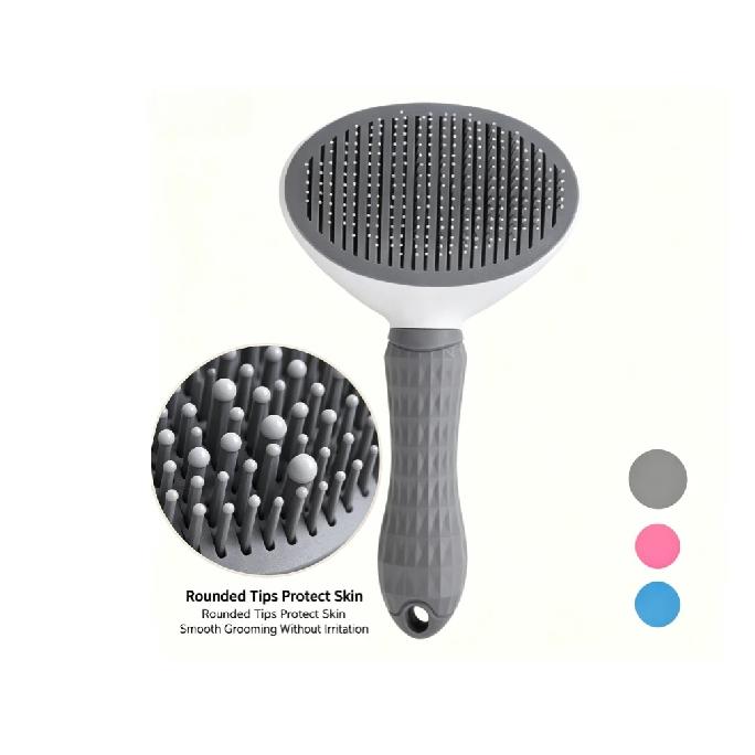 1PC Pet comb with one-button press to remove loose hair and shedding, special comb for dogs and cats, pet supplies