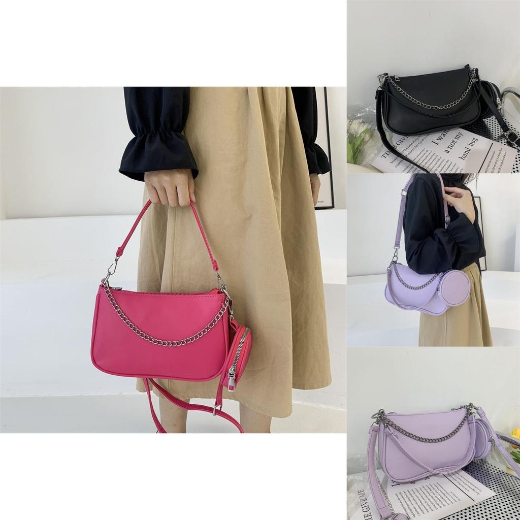2023 Summer New Fashion Simple Shoulder Bag Street Trendy Retro Handbag Casual Commuter Armpit Bag