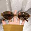 Bohemian Vintage Metal Round Sunglasses With Uv380 Protection For Travel And Parties