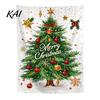 Wall Tapestry for Party Merry Christmas Tapestry, Hanging Fabric Backdrop, Xmas Tree Winter Holiday Art Living Room, Bedroom Decoration, 59"