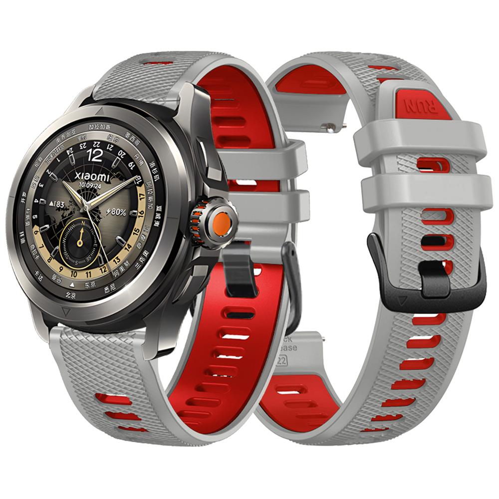 Zweifarbige Silikonarmbänder für Xiaomi Watch S4 Sportarmband Armband für Mi Watch 2 Pro / S3 S2 46MM S1 Active Armband Uhrenarmband