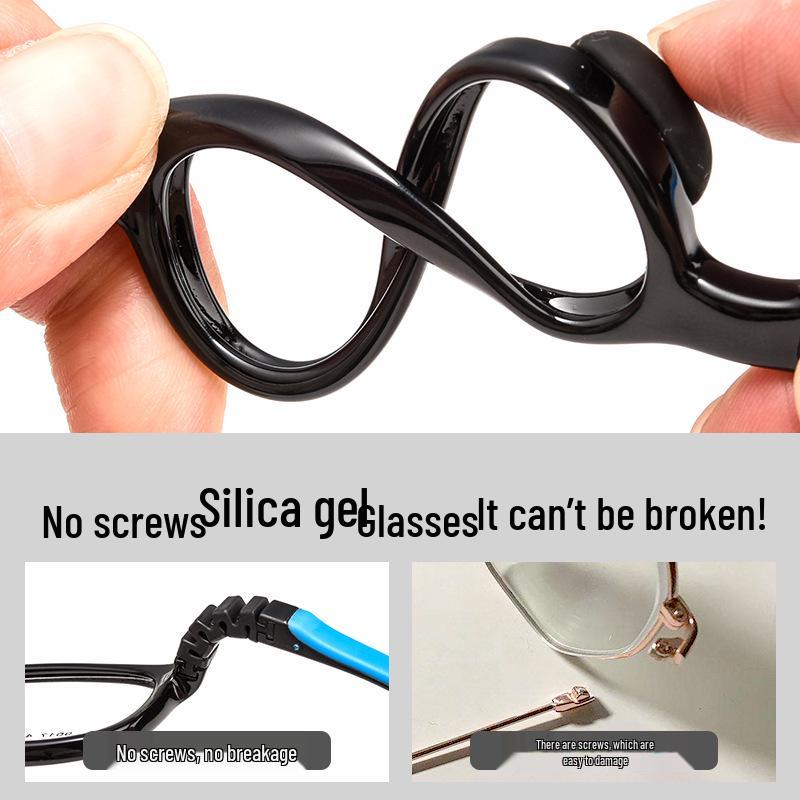 Ultra-Light Silicone Kids' Glasses Frame 9017ET: Durable Myopia Frames for Boys and Girls