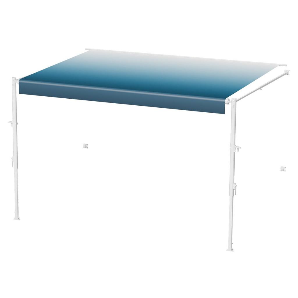 18' RV Replacement Awning Manual Trailer Awning for Most DC12V RVs