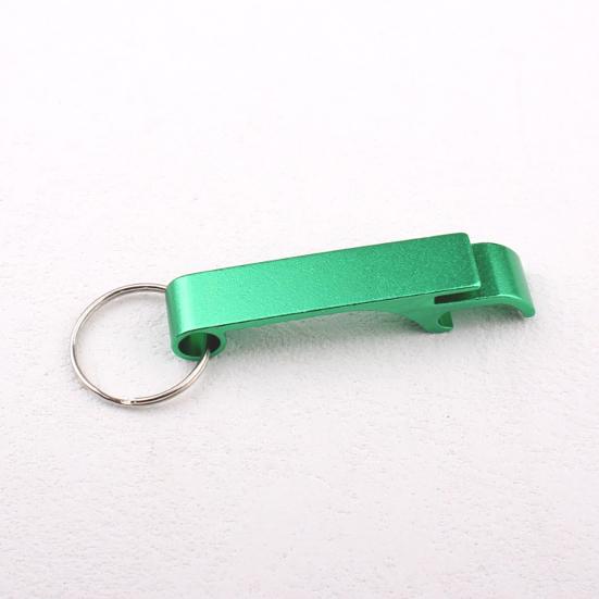 5Pcs Alloy Bottle Opener with Keychain Ring Compact Lightweight Versatile Portable Bottle Opener Keyring Accessory
