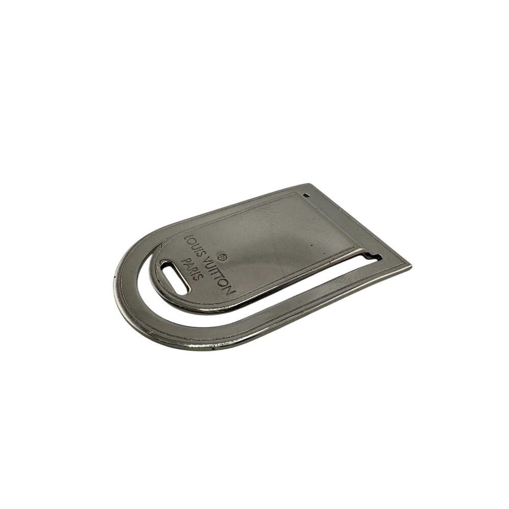 LOUIS VUITTON M65067 metal Pansavie Porto Address Money clip Silver metal unisex Used