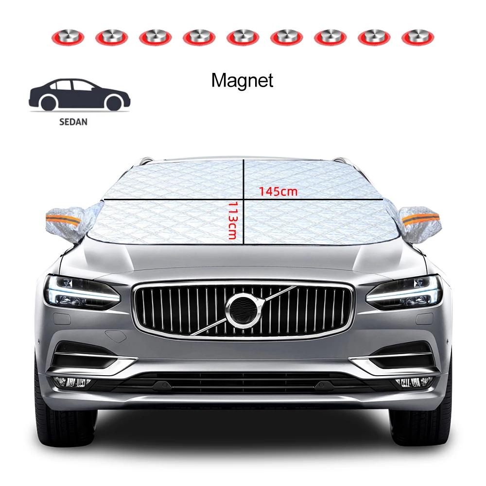 

Magnetic Car Snow Ice Protector Window Windshield Sun Shade Front Rear Windshield Block Cover Visor with 9 Magnets Universal