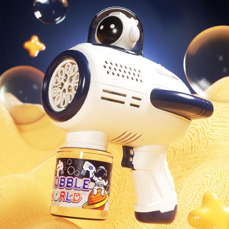Kids Space Astronaut Themed Bubble Machine Toys A Fully Automatic Bubbles Gun For Children Outdoor Toy Birthday Partie Into Gift