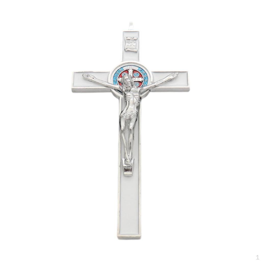 Catholic Cross Figurine Metal Wall Decoration for Home and Bedroom