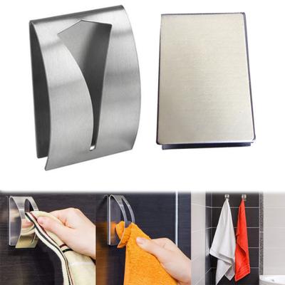 Stainless Steel Kitchen Storage Rail Bathroom Towel Hanger Wall Mount Holder