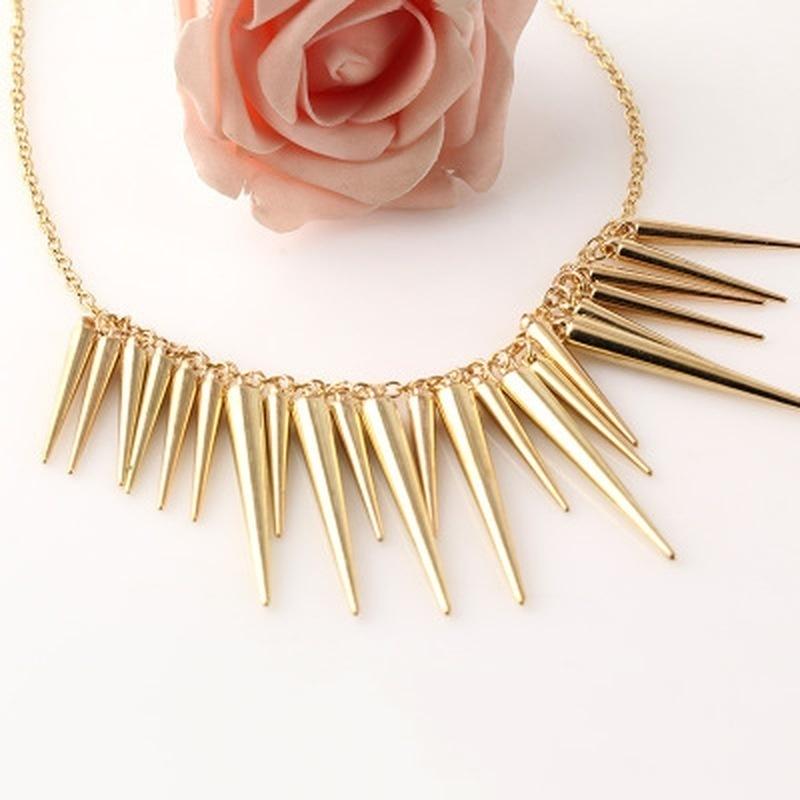 Pendant Necklace Jewelry Studded Punk Necklace