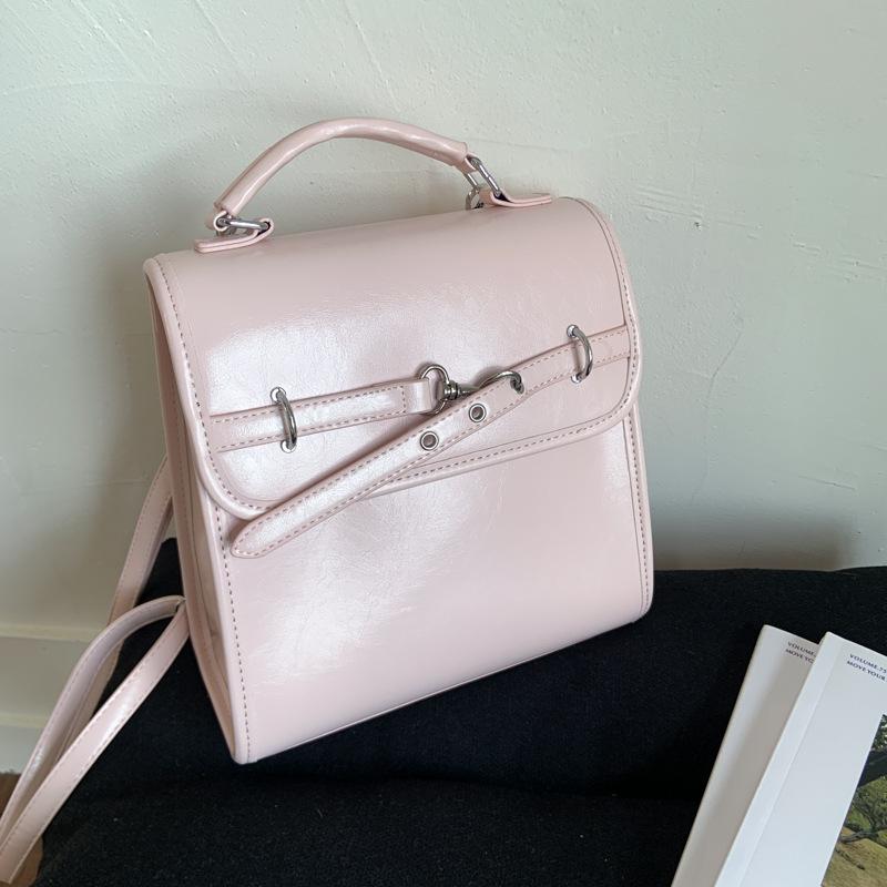 

Backpack Women s Fashion Versatile Casual Student School Bag Street Texture Trend Lightweight Travel Backpack розовый