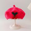 Kawaii Knit Beanie Cap Artist Toddler Princess Painter Cap  for Little Boys Girls
