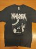 Nausea Crust Punk Hardcore Band Black T-shirt with Hand Pulled Silkscreen Print Unisex T-Shirt