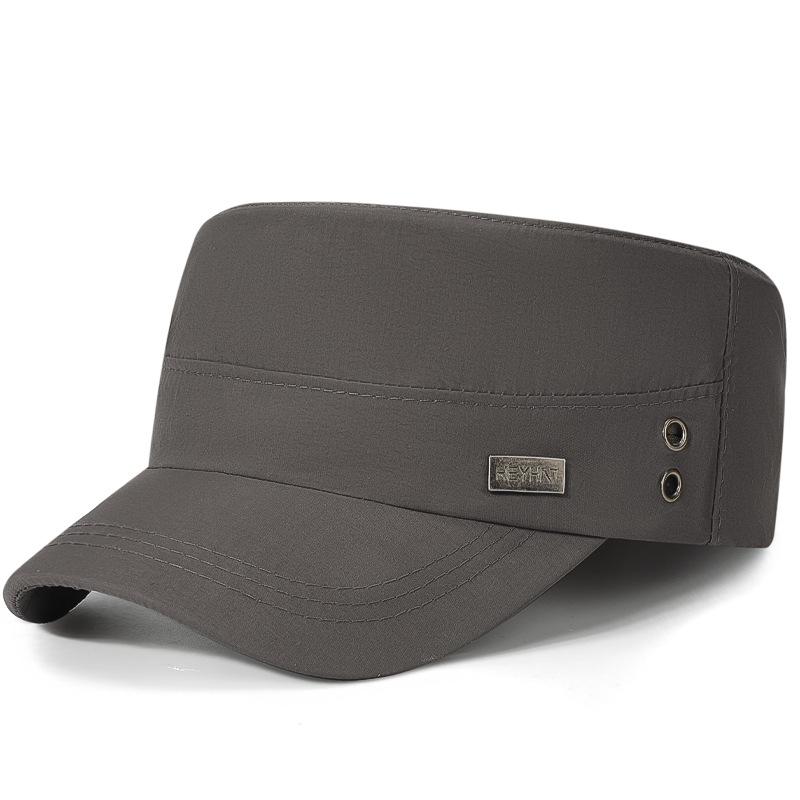 Four Seasons Quick-Drying Flat Top Hat Breathable Sun Hat Outdoor Men's Cap