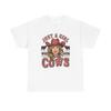 Just A Girl Who Loves Cows T Shirt Womens Vintage Retro Cotton Farm