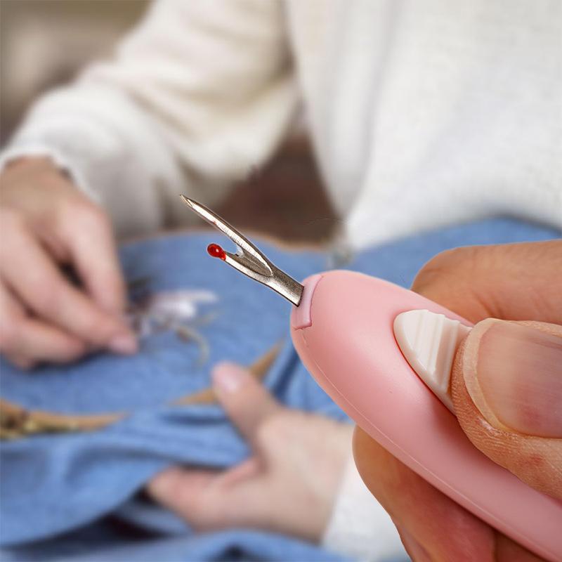 2 In 1 Needle Threader Seam Ripper, 2 In 1 Automatic Needle Threaders Seam Ripper, For Fast Threading & Seam Removal