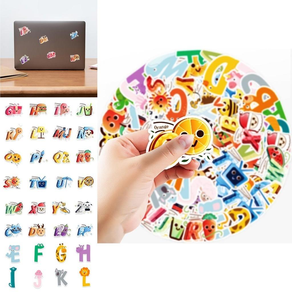 Adhesive Alphabet Lore Stickers For Luggage Case/trolley Decor 52pcs