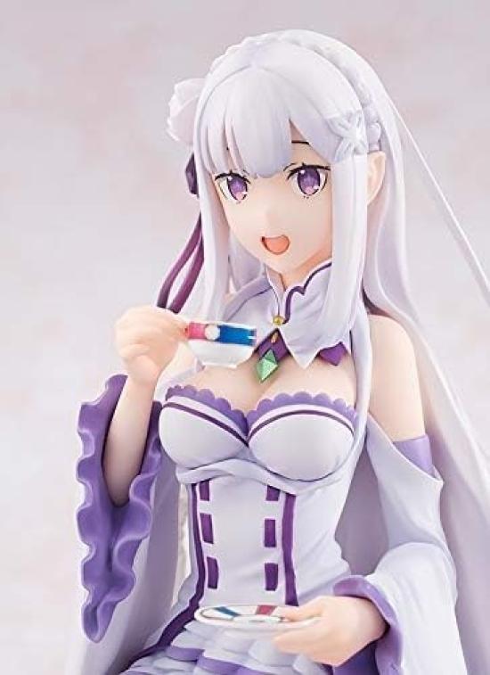KDcolle Life in Another Emilia Tea Party malovaná hotová figurka ReZERO -Starting World- Ver. 1/7 ABS a PVC