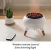 Flame Aromatherapy Diffuser Humidifier 7 Colors Light Essential Oil Diffuser With Timer And Remote Control For Desk Office