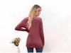 European & American Autumn/Winter V-Neck Loose Long Sleeve Women's T-Shirt