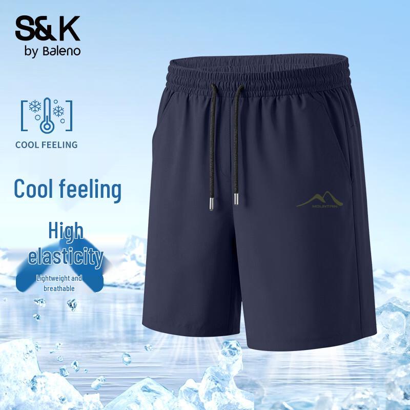 

Baleno S&K Series Men s Ice-Feel Straight-Leg Casual Shorts XL