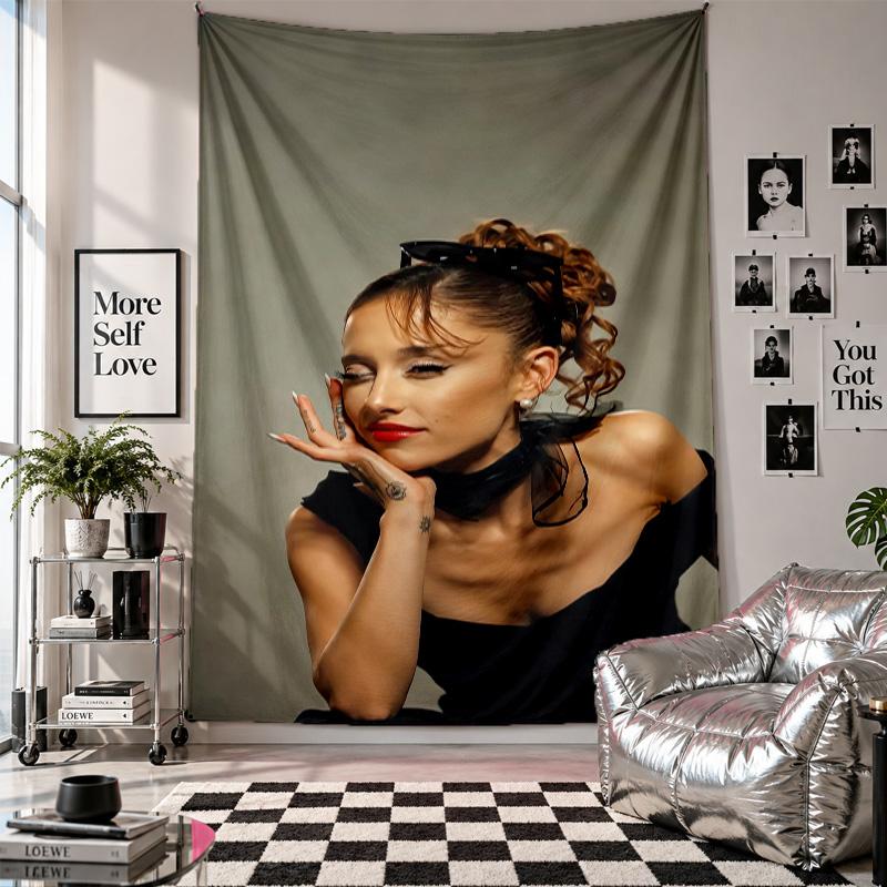 Wandteppich Ariana Grande Kunst Hängendes Tuch Dekorative Hintergrundabdeckung zur Raumdekoration