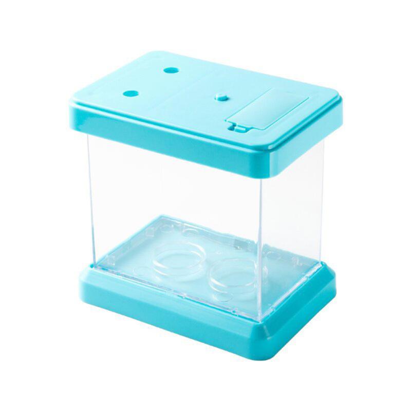 Nowy! Mini kolorowe akwarium zmieniające kolor Odpinany pulpit do oglądania krajobrazu dla żółwi rybnych