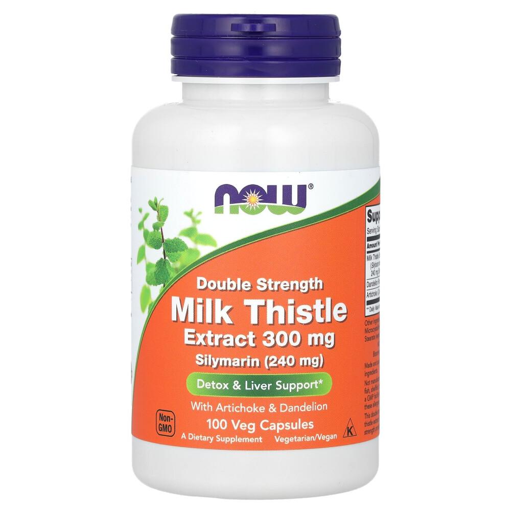 

Now Foods Double Strength Silymarin 300mg Veg Capsules, 100 Count 100 pcs - 1 ea