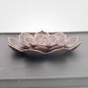 1Pcalloy Incense Burner Stick Holder Buddhism Lotus Line Incense Plate Sandalwood Coil Base Temples Yoga Studios Home Decoration