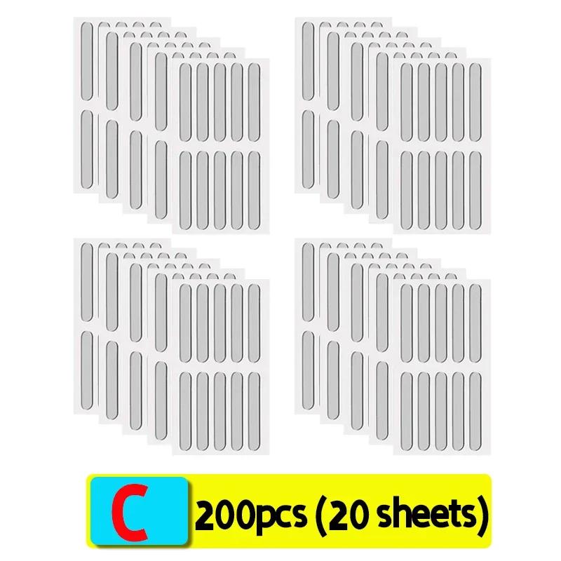 Transparent Self-Adhesive Door Stop Strips Silicone Cabinet Bumpers Furniture Drawer Anti-collision Seal Tape Wall Protector Pad