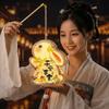 Glowing Rabbit Lanterns Wood Lantern DIY Material Package  Mid-Autumn Festival