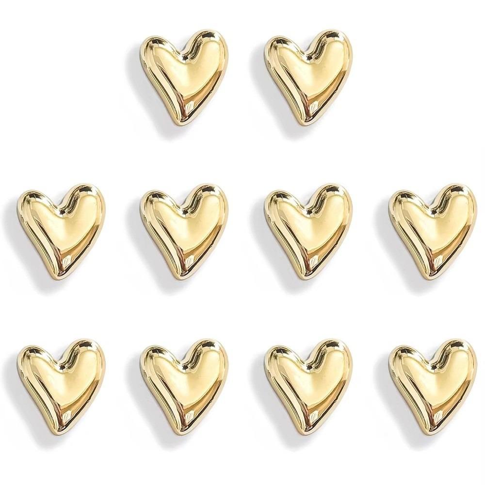 

Heart-Shaped Fridge Magnets Magnetic Retro Polaroid Decoration Magnet for Message Boards gold