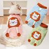Cat Clothes, Pet Autumn and Winter Clothing, Dog, Cat and Puppy Clothes and Supplies with Velvet Lion Pockets, Hairless Cat