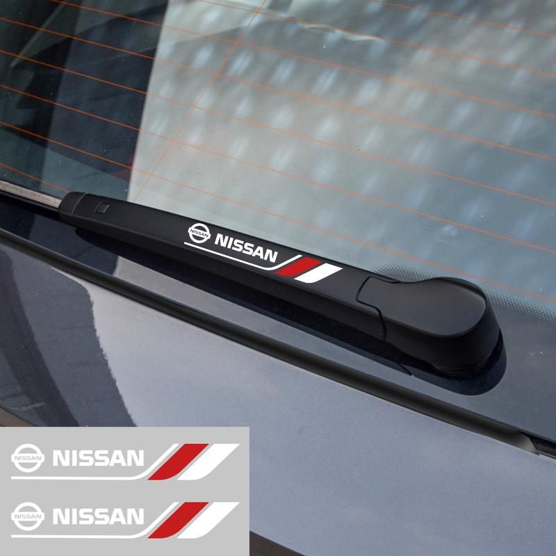 ARP5  2PCS Creative Car Sticker Windshield 3D Window Wiper Car Decal Sticker For Nissan Juke Sentra Navara Leaf Almera X-trail