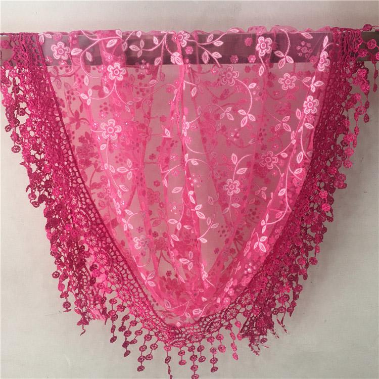 New Elegant Lace Scarf Hollow Out Embroidery Foulard Bandana Solid Color Triangular Scarf Thin Vintage Handkerchiefs Hair Woman