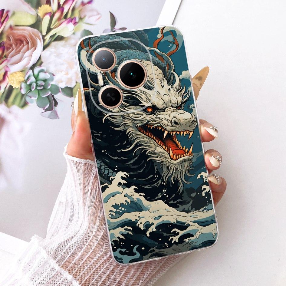 For Honor Power 5G Case DVD-AN80 DVD-AN00 Shockproof Cover Fashion Flower Marble Soft Silicone Fundas For Honor Power 2025 Coque