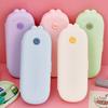 Stationery Pen Box Bunny Shape Design Sealed Snap Closure Large Capacity Pencil Case Food-Grade Silicone Soft Silicone Pen Holder School Supplies
