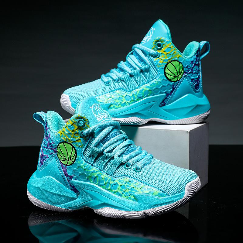 Children's professional basketball shoes Jinjiang 2025 new mesh boys' shoes medium and older children's youth training shoes sports shoes