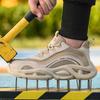 Fashion Work Sneakers Steel toe shoes Safety Boots Protection Shoes Puncture-Proof Indestructible shoes lightweight comfort