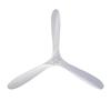 Ventilatore da soffitto da 70 pollici bianco, 3 pale in legno massello, senza illuminazione, con telecomando, funzionamento reversibile a 6 velocità e funzione di memoria della velocità
